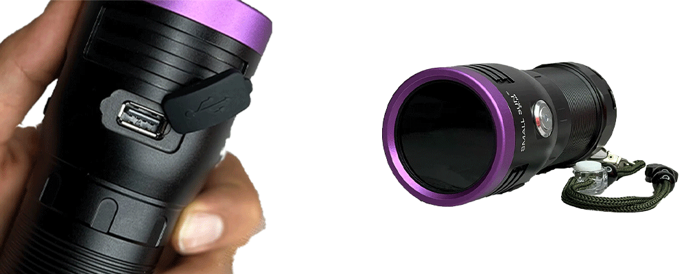 چراغ قوه یووی UV اسمال سان مدل ZY-H4