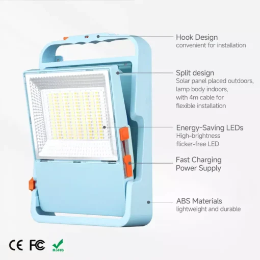 پروژکتور شارژی خورشیدی HL-S450