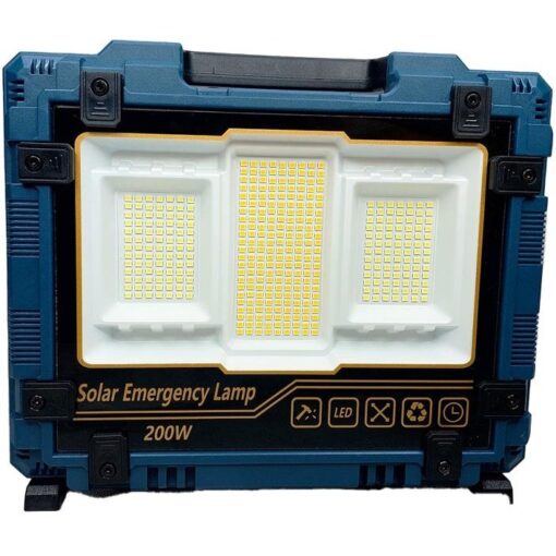 چراغ پروژکتور شارژی خورشیدی 200 وات مدل W8121-1