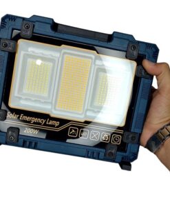 چراغ پروژکتور شارژی خورشیدی 200 وات مدل W8121-1