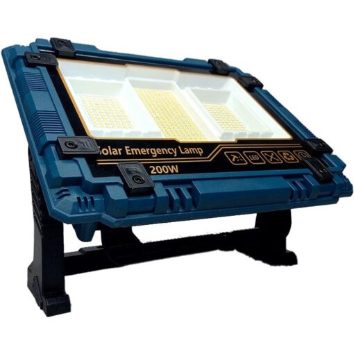 چراغ پروژکتور شارژی خورشیدی 200 وات مدل W8121-1