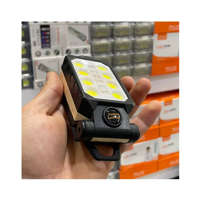 چراغ شارژی LED آهنربایی W599A